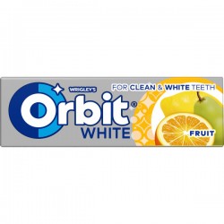 Orbit White Fruit 14g dražé