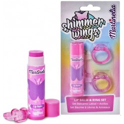 Shimmer Wings Lip Balm & Ring Set