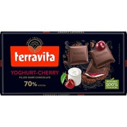 Terravita Yogurt-Cherry 70% Dark  100g