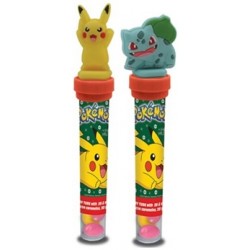 Pokemon Candy Tube + Stamp + 2D Figurine