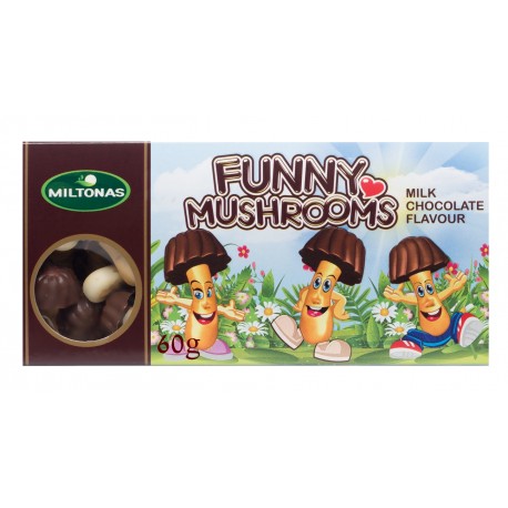 Funny Mushrooms 60g Milk Chocolate